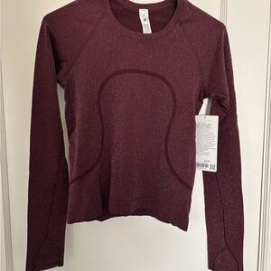 lululemon athletica Long Sleeve Top - Burgundy